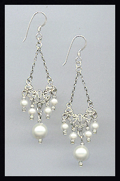 Vintage Cream Pearl Earrings