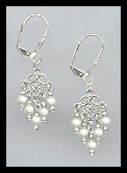 Tiny Cream Pearl Earrings