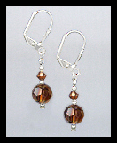 Small Coffee Brown Earrings
