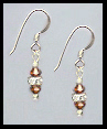Mini Coffee Brown Earrings