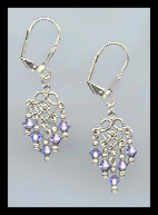 Tiny Tanzanite Purple Earrings