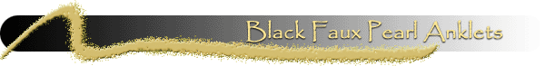 Black Pearl Anklets