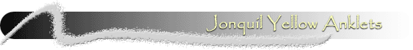 Jonquil Yellow Crystal Anklets