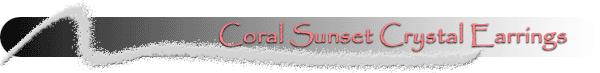 Swarovski Coral Sunset Crystal Earrings