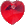 Cherry Red Heart Earrings