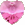 Pink Crystal Heart Earrings